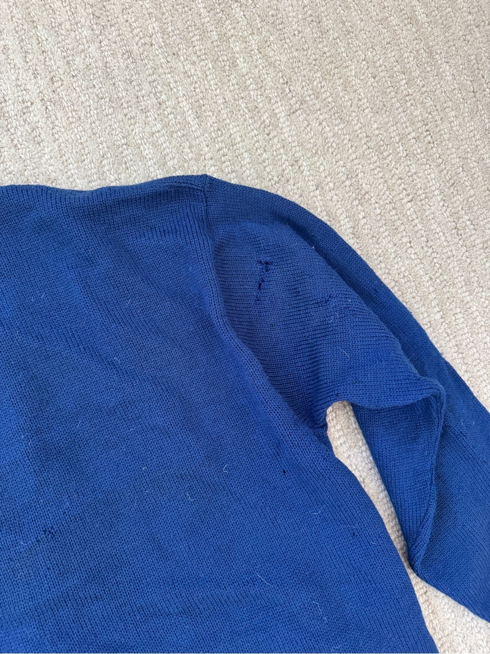1950s Vintage Varsity Puritan Royal Blue Men's Button-Front Letterman Cardigan - Picture 9 of 9